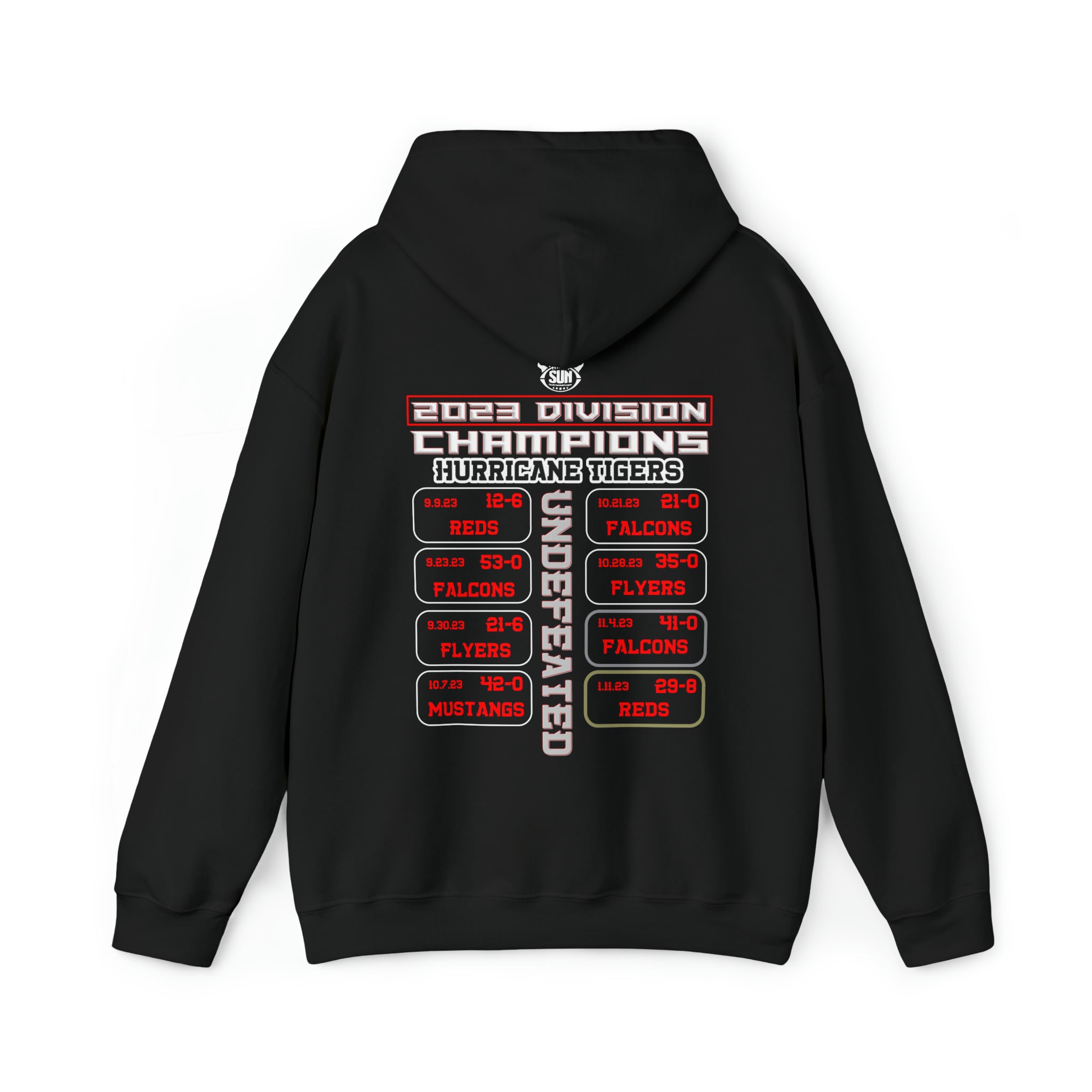 Hurricane Tigers Football UNDEFEATED Hoodie