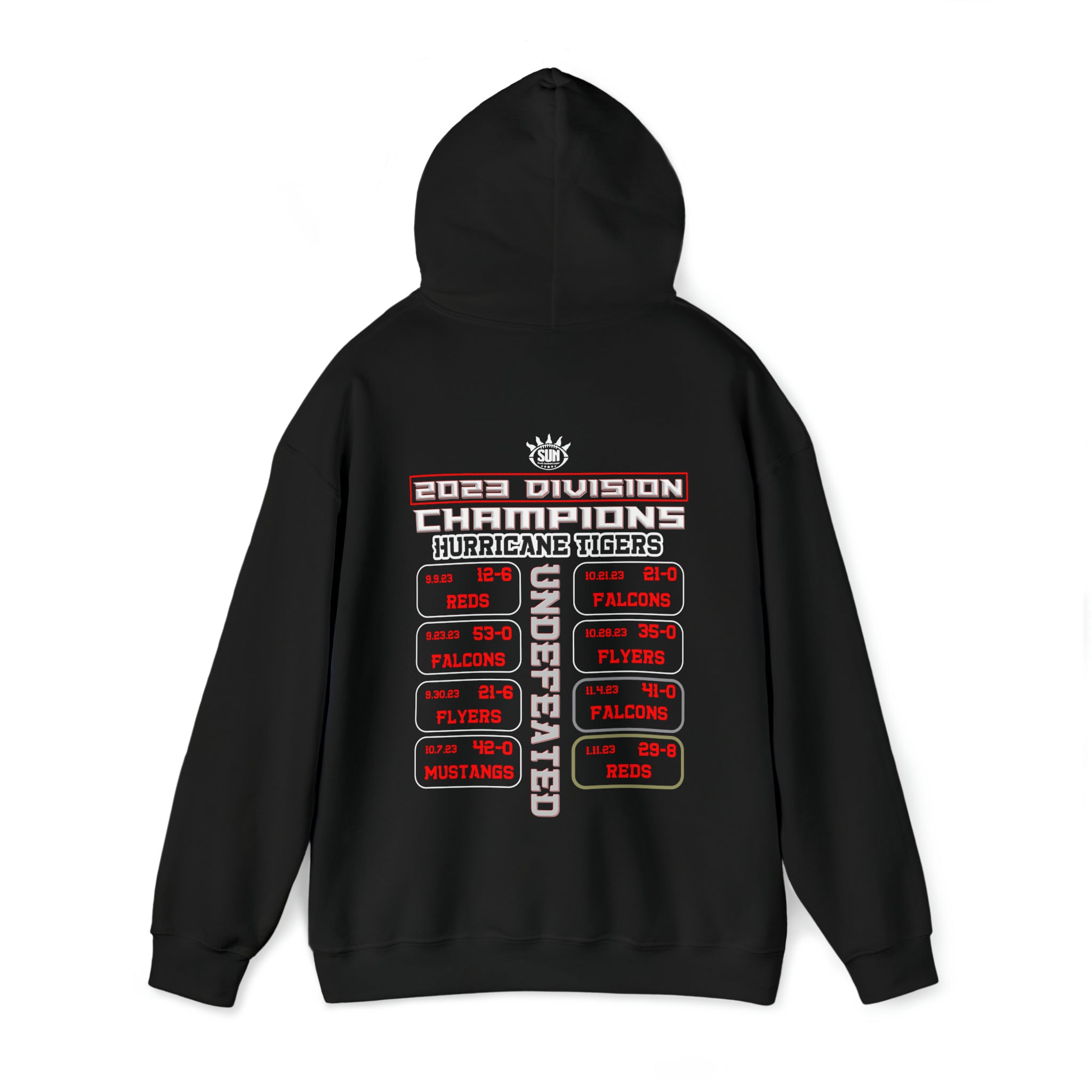 Hurricane Tigers Football UNDEFEATED Hoodie