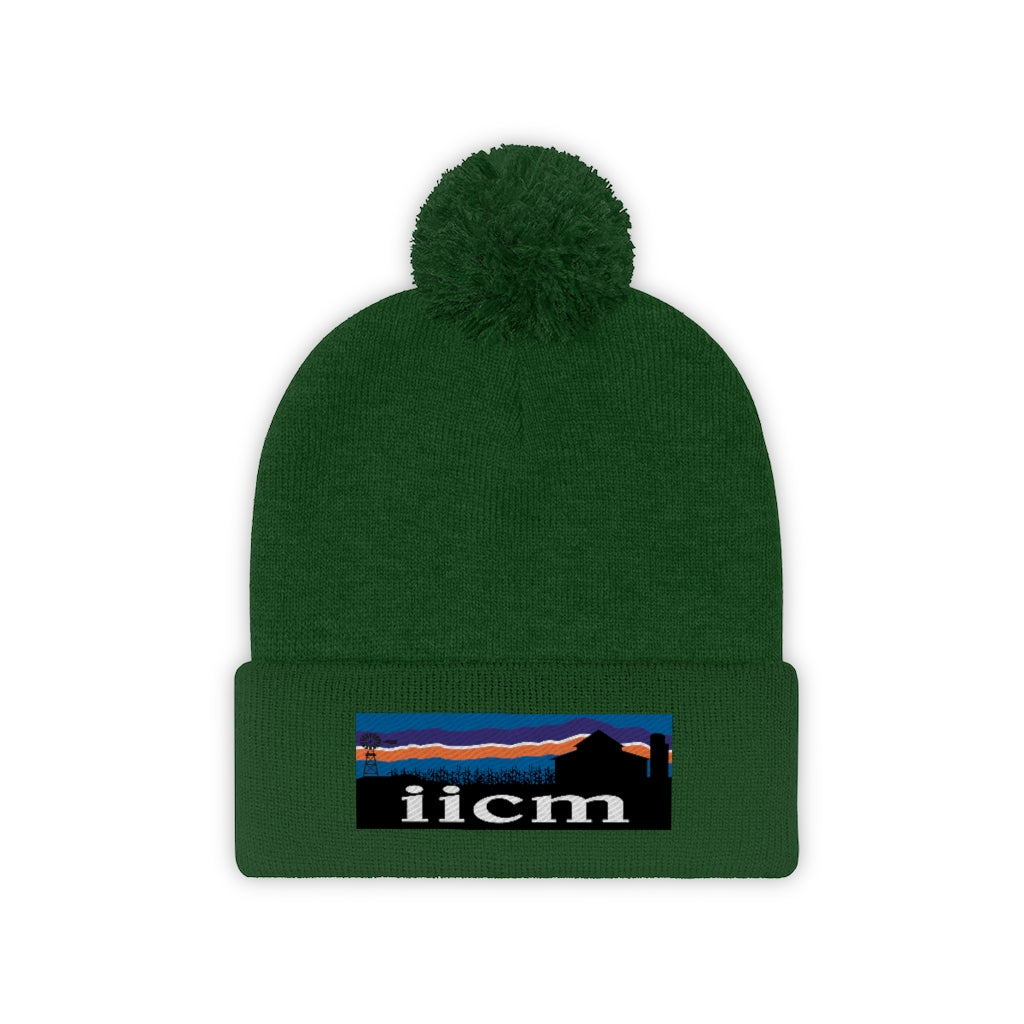 Iowa Iowa City Mission (IICM) Pom Beanie