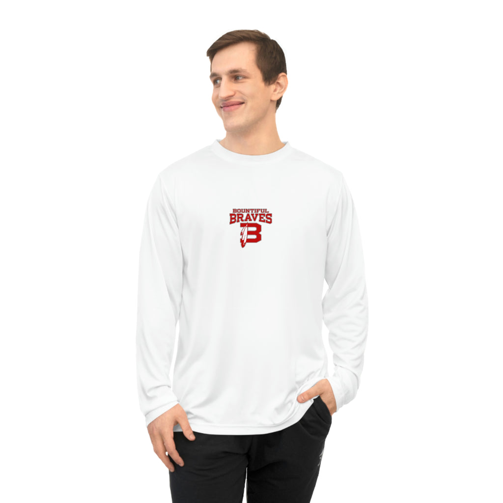 Braves Feather Long Sleeve Performance Shirt - Two Sides