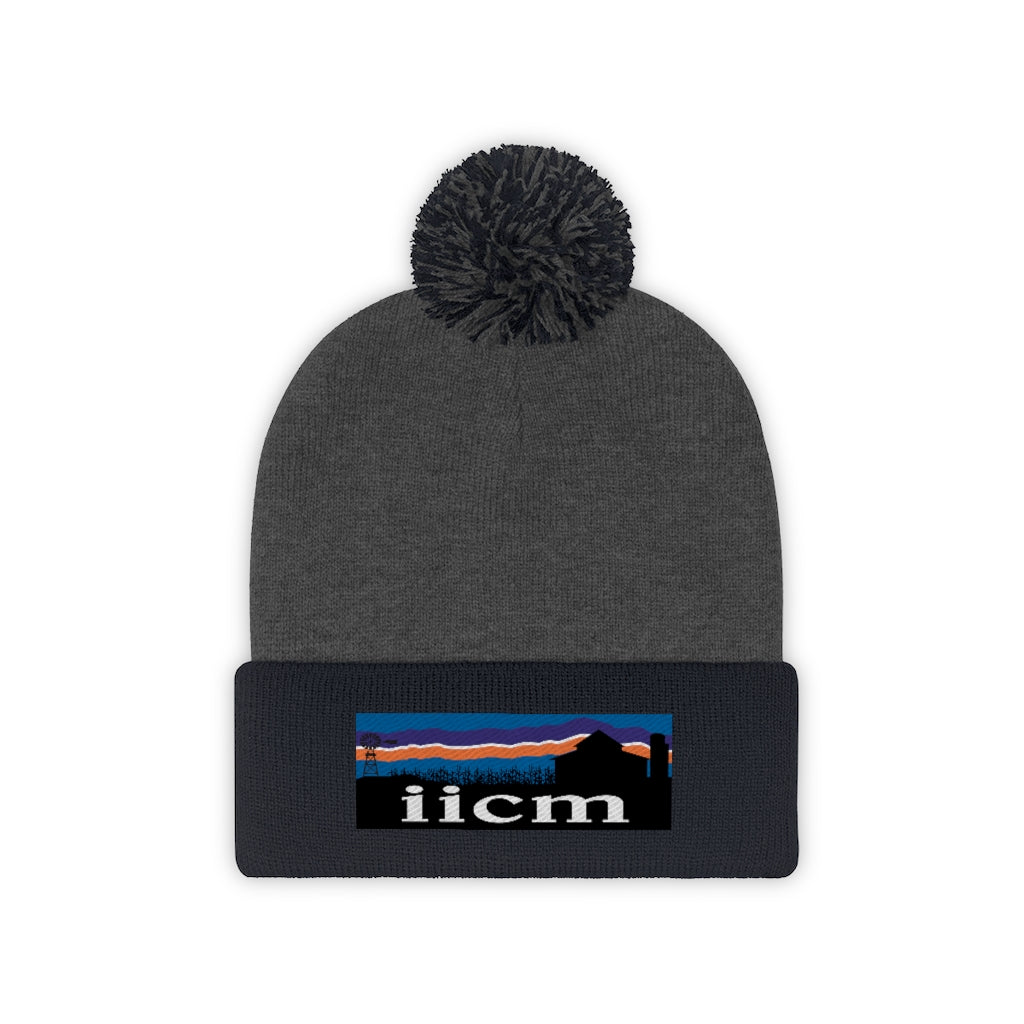Iowa Iowa City Mission (IICM) Pom Beanie
