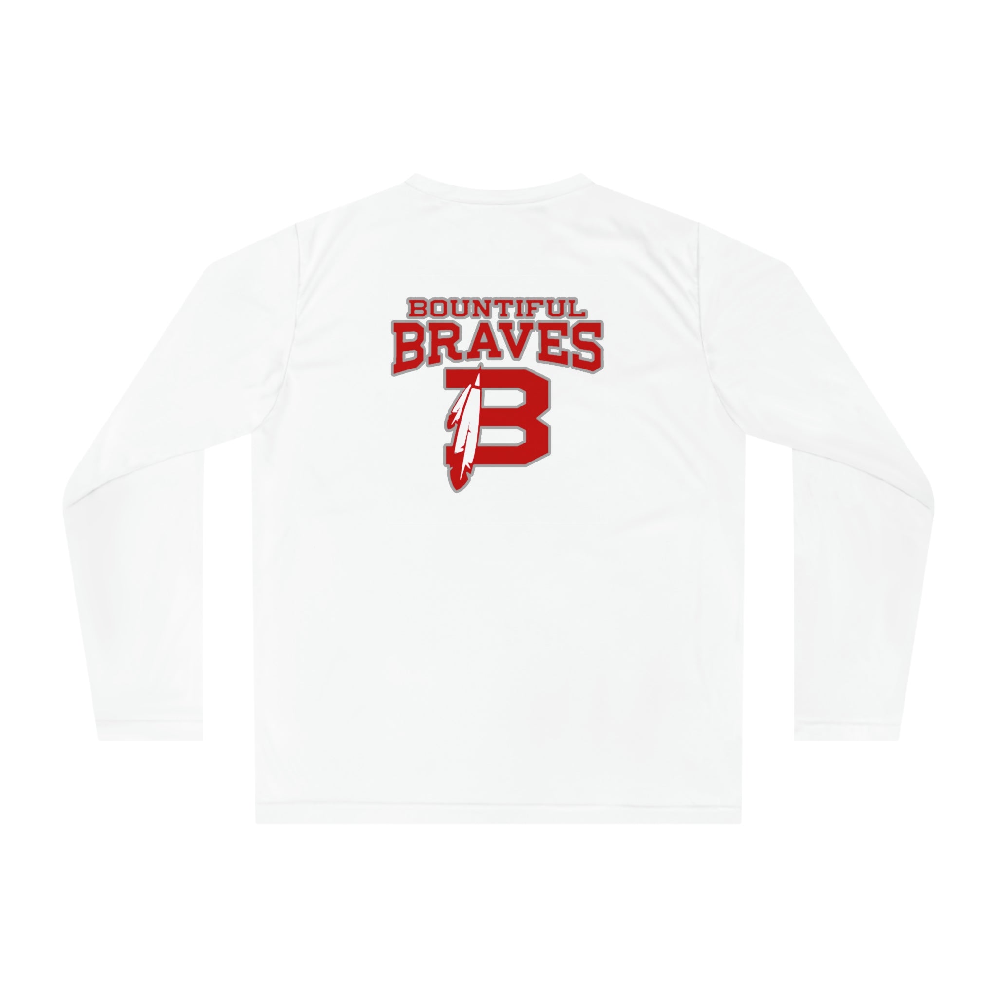Braves Feather Long Sleeve Performance Shirt - Two Sides