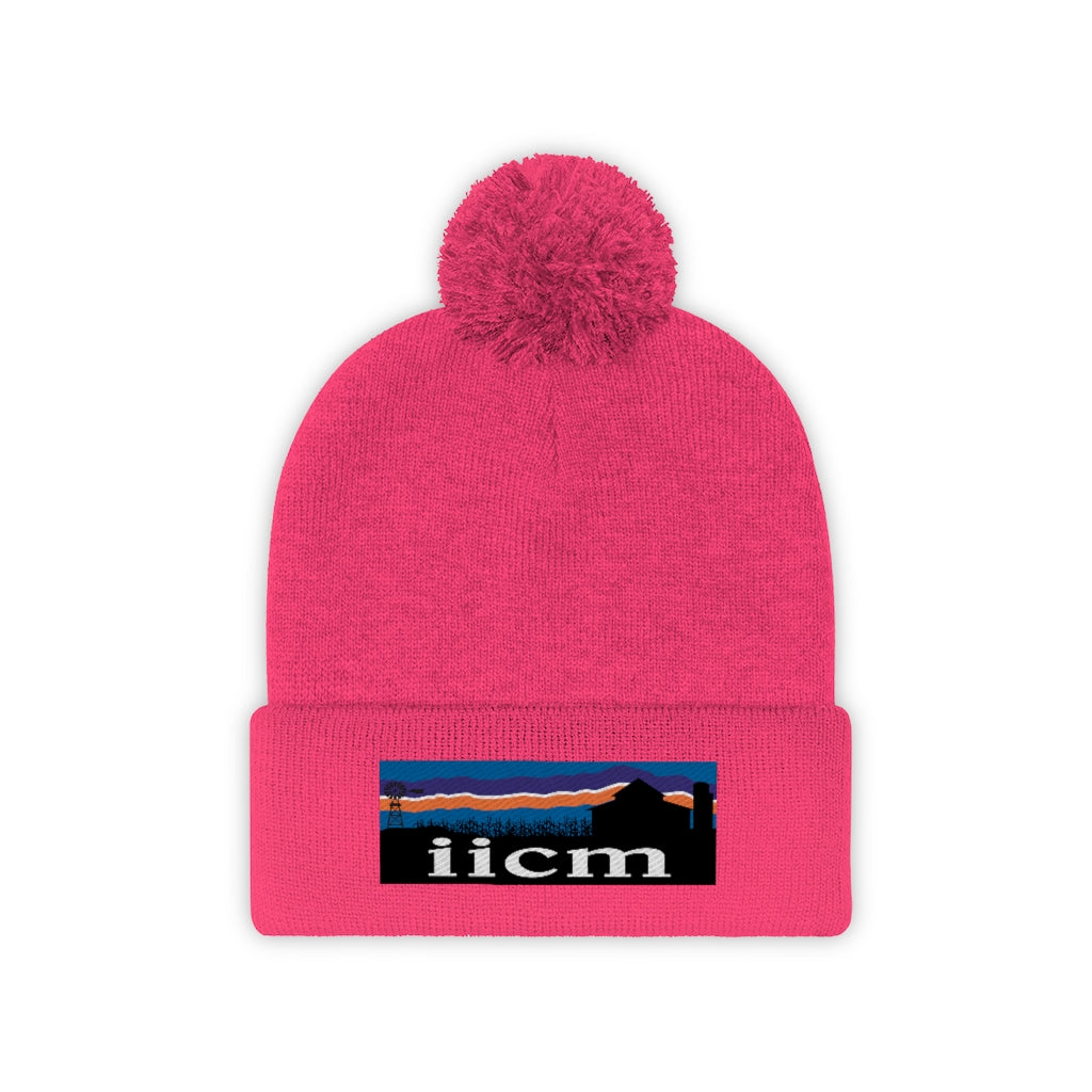 Iowa Iowa City Mission (IICM) Pom Beanie