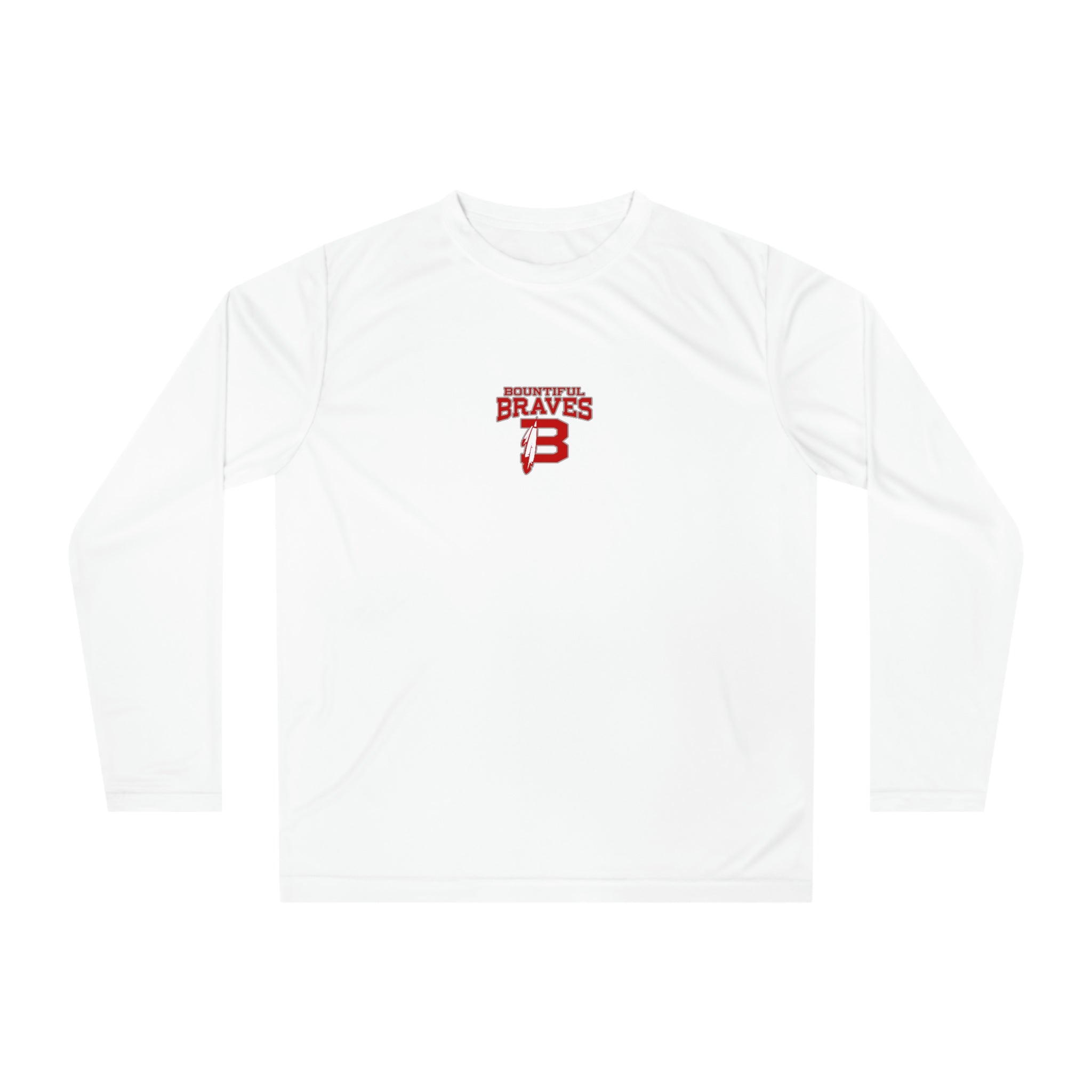 Braves Feather Long Sleeve Performance Shirt - Two Sides
