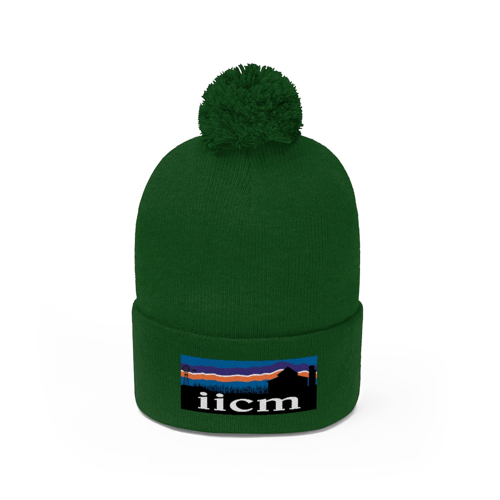 Iowa Iowa City Mission (IICM) Pom Beanie