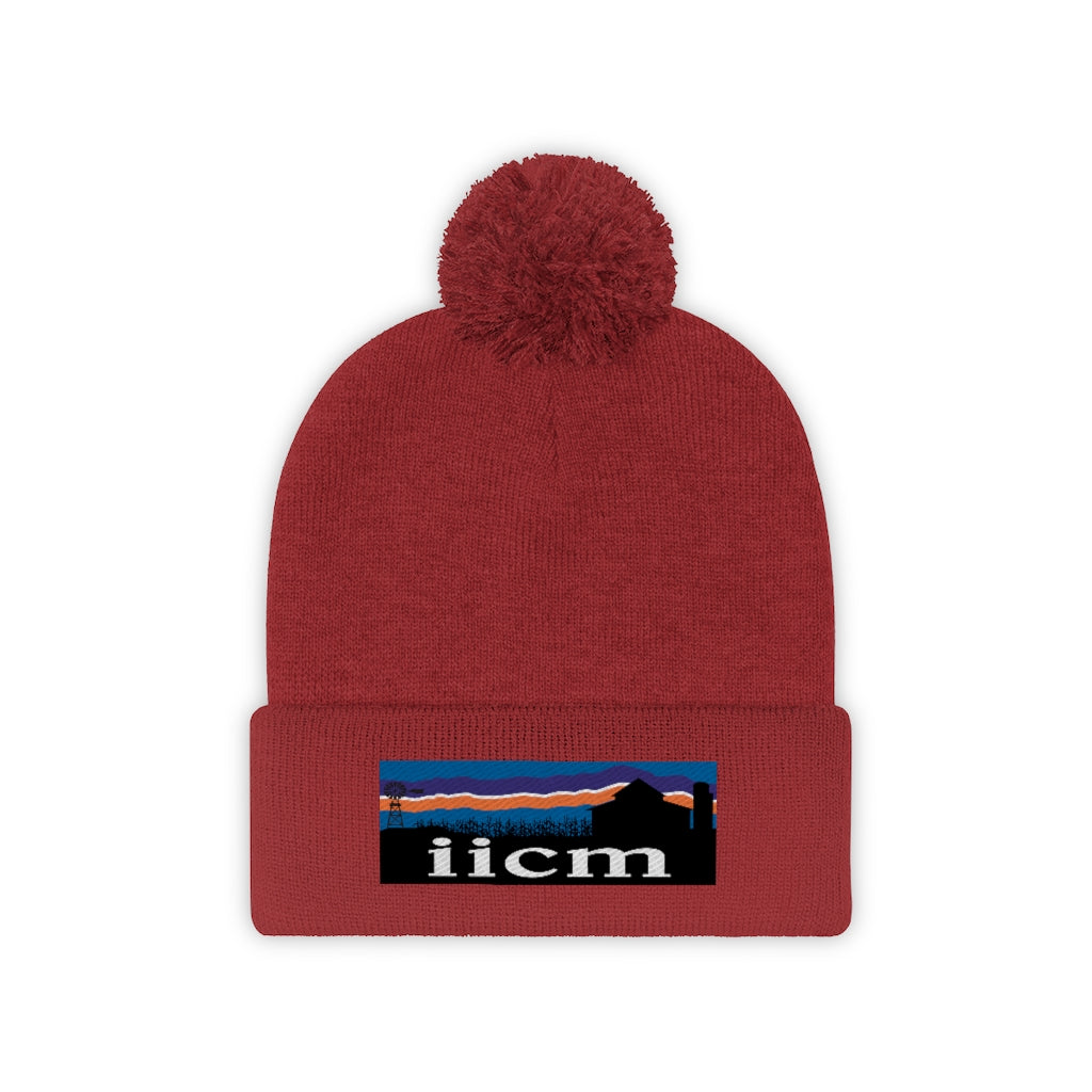 Iowa Iowa City Mission (IICM) Pom Beanie
