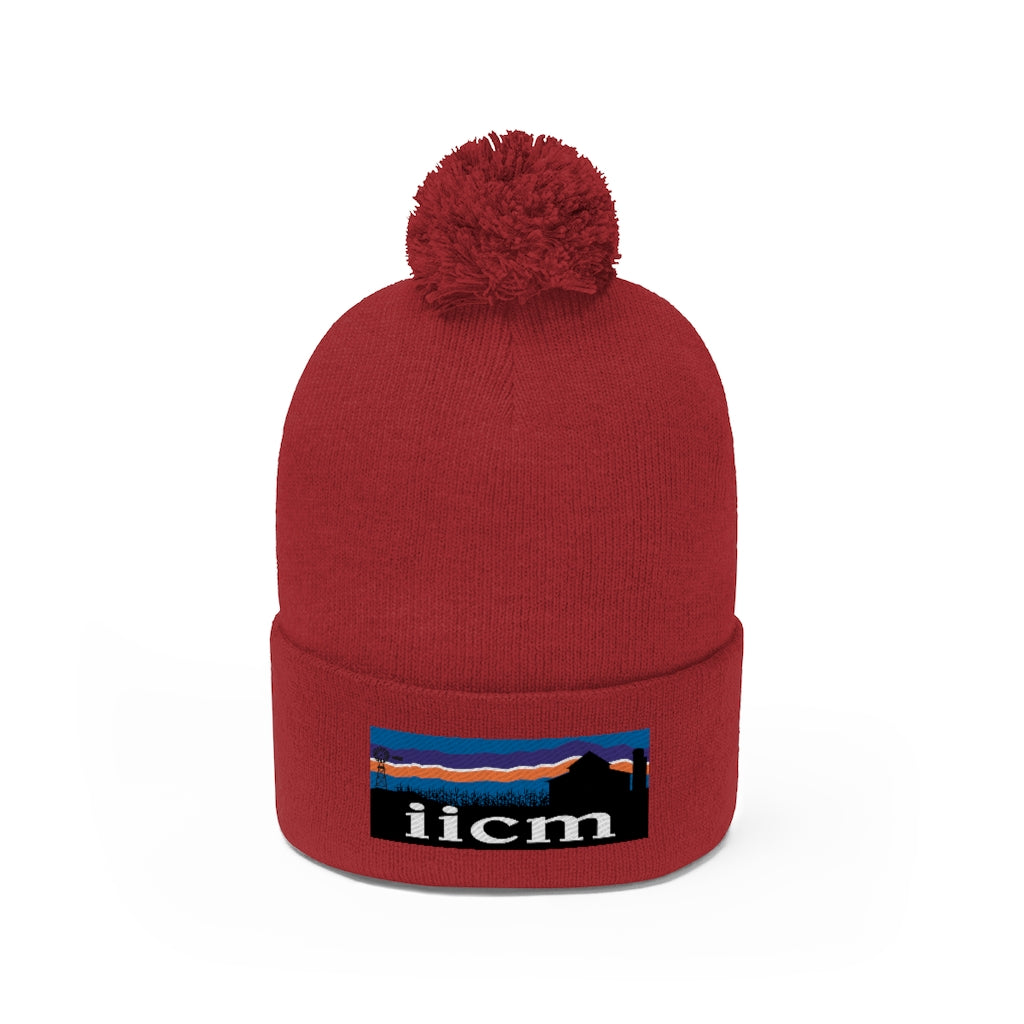 Iowa Iowa City Mission (IICM) Pom Beanie